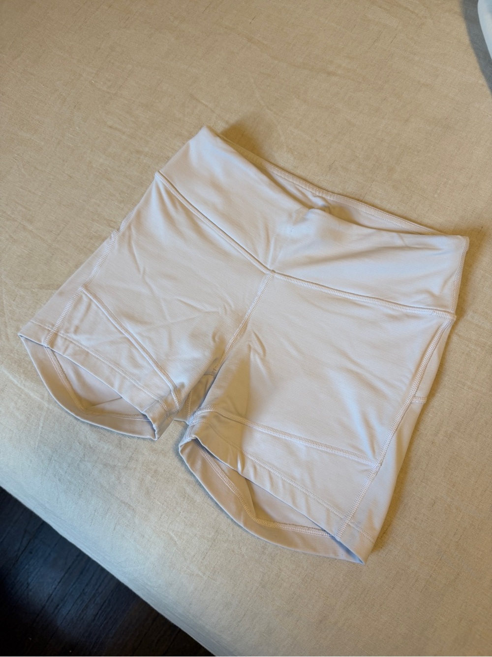 Outdoor Voices TechSweat White Athletic Shorts